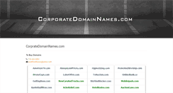 Desktop Screenshot of corporatedomainnames.com