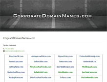 Tablet Screenshot of corporatedomainnames.com